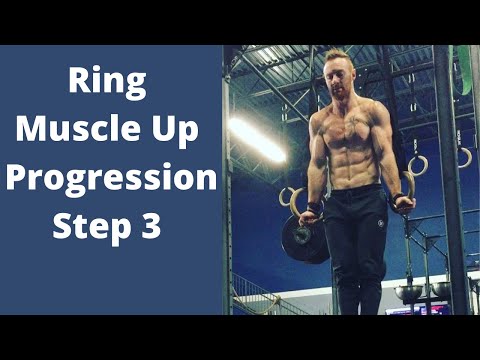 Ring Muscle Up Progression Step 3| How To Muscle Up|  K Squared Fitness