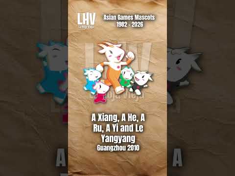 Video MASCOTAS de los JUEGOS ASIATICOS 1982 - 2026