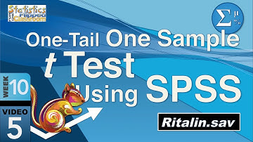 How to Do a One-Tailed, One Sample t Tests in SPSS (10-5)