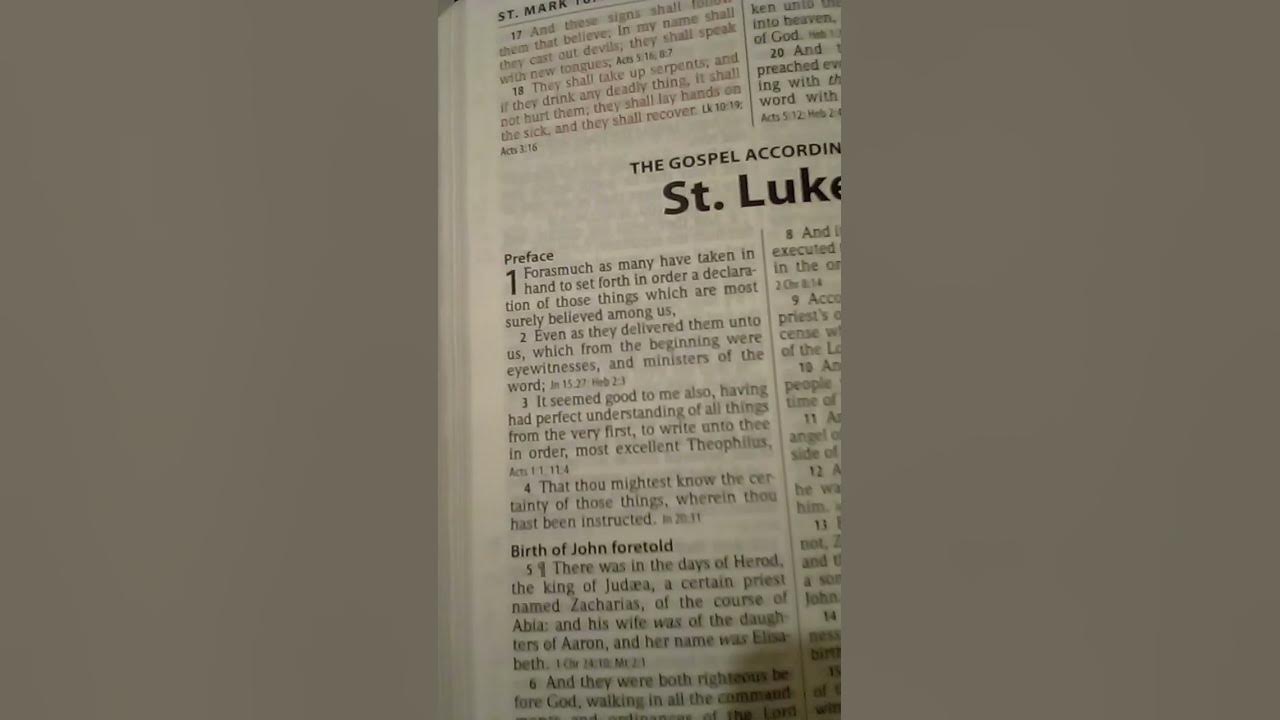 The book of luke to theophilus youtube