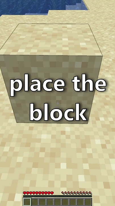 How To Place a Block (Tutorial) #minecraft