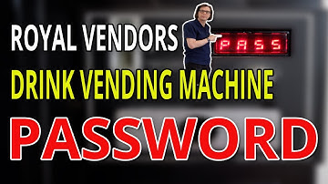 Royal Soda Vending Machine Password (PASS) access