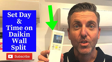 Daikin L-Series Wall Split Remote – How to Set Time & Day | Quick Guide
