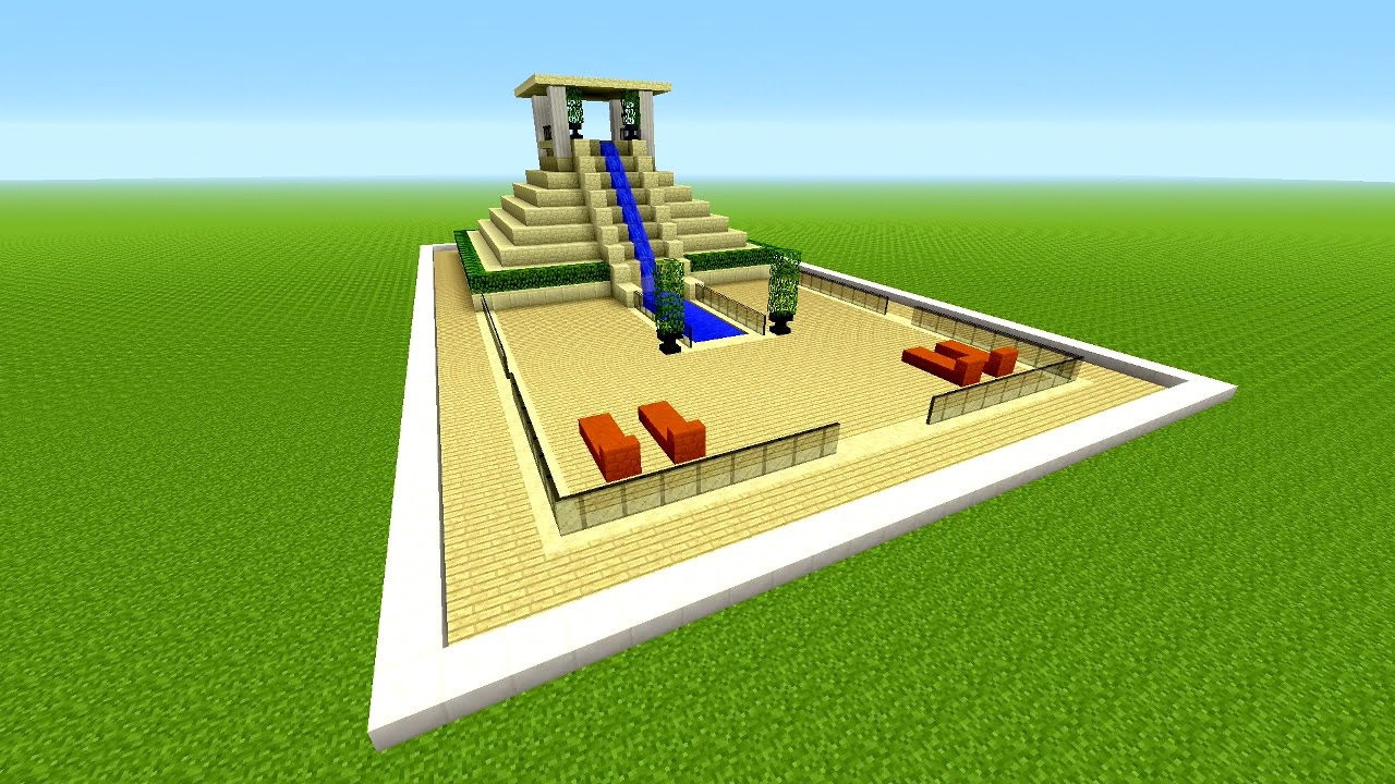 my water park slide turned into a moai emoji : r/Minecraft