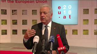 Doorstep by Commissioner Avramopoulos at the Conference on Security and Migration