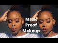 HOW TO MASK PROOF MAKEUP| CUT CREASE EYESHADOW|FLUFFY BROWS|GOT2B|CLICKS MAKEUP|DISCHEM MAKEUP