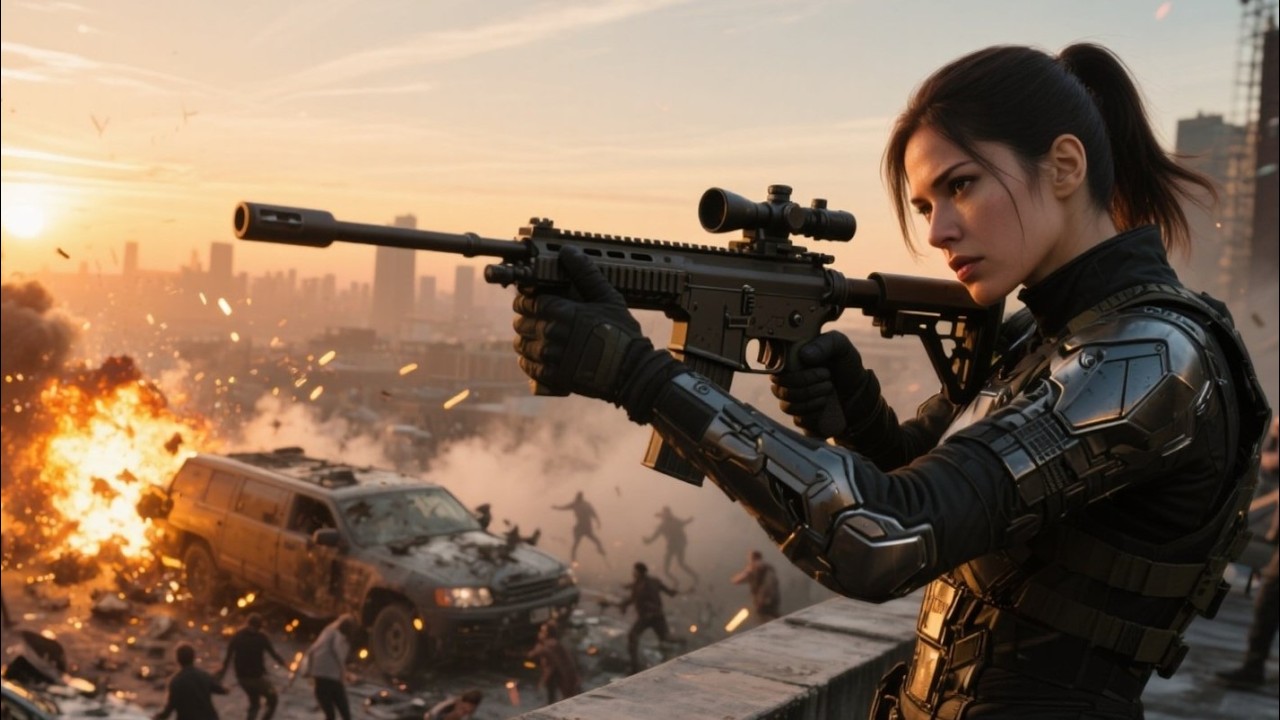 From a Silent Rooftop, She Took Down the Convoy — Seconds Later, the Streets Exploded in Panic.