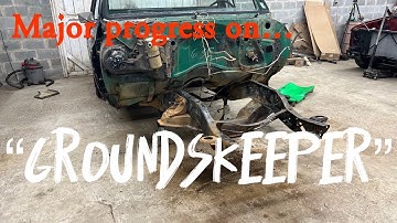 1981 Chevy C10 SWB Squarebody. getting started on the chassis and suspension on "groundskeeper"