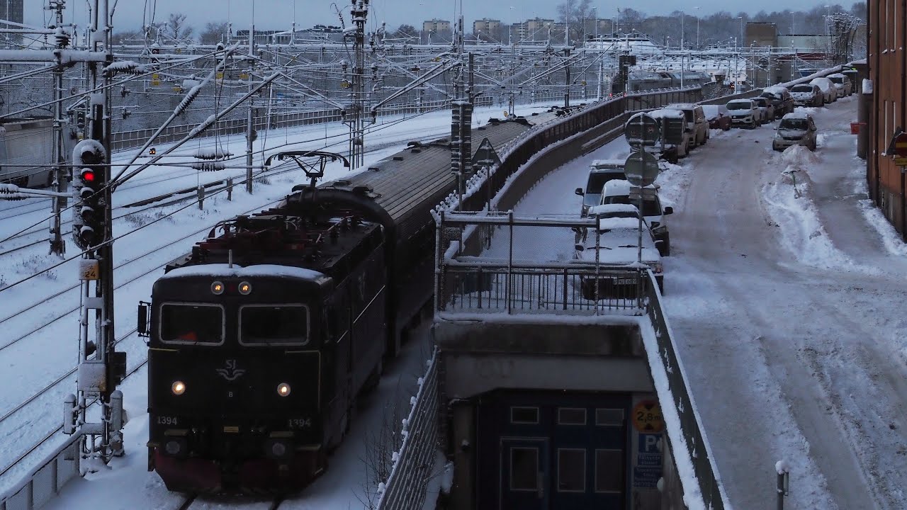 Swedish Trains in the Snow 1: Intercity, Regional and Freight - January 2026