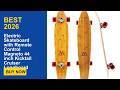 Electric Skateboard with Remote Control Magneto 44 inch Kicktail Cruiser Longboard Guide