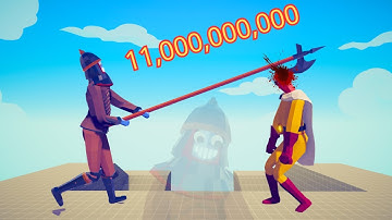 11,000,000,000 DAMAGE HALBERD vs EVERY UNIT - Totally Accurate Battle Simulator TABS