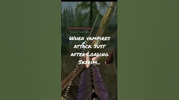 When You’re Attacked by Vampires Just After Loading Skyrim 😣🏹 #skyrim #shorts #skyrimvr #accubow