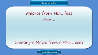 Macros from HDL files, Part 1: Creating a Macro from a VHDL code screenshot 3