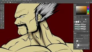 Heihachi Mishima (From Tekken) - Speed painting screenshot 5