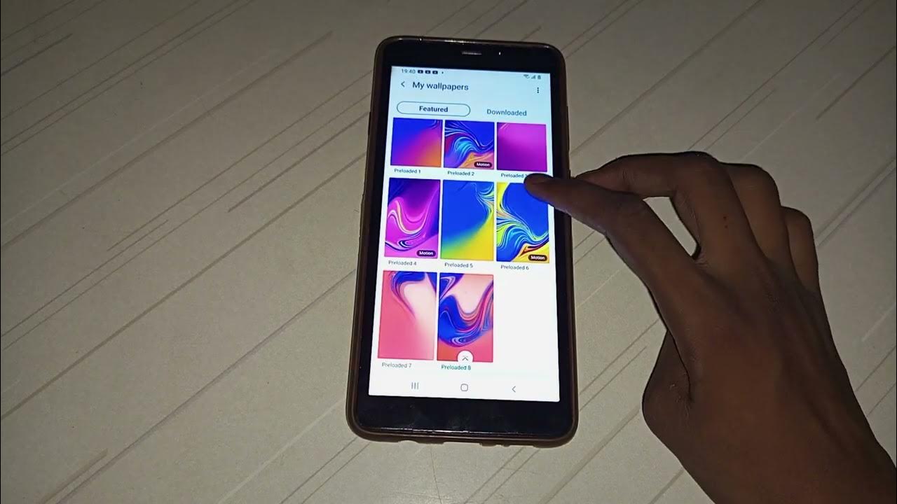 how to change wallpaper Samsung A9 mobile YouTube