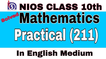 nios maths practical file class 10 english medium || nios 10th class maths practical file |