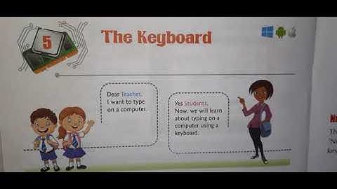 Computer class 1 chapter 5 The Keyboard