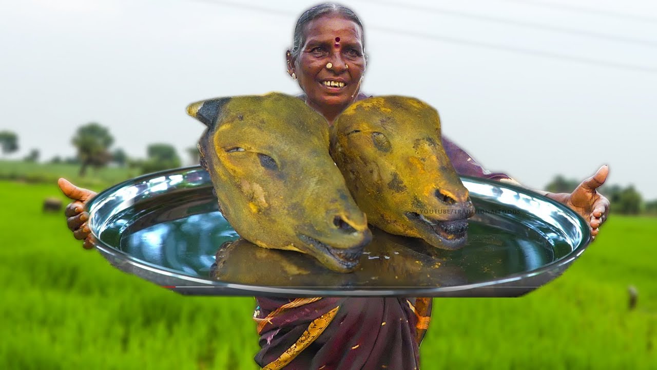 Big Goat Head Curry Making | STREET FOOD