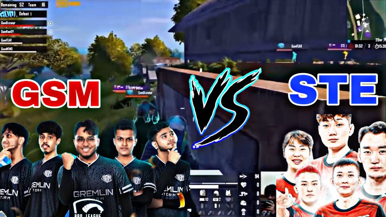 GSM vs STE || pubg mobile || pmpl s6 || action || top || badrev