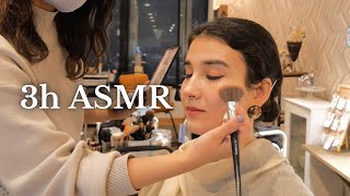 ASMR Doing Your Makeup💖FOR 3HOURS (Soft Spoken Japanese)