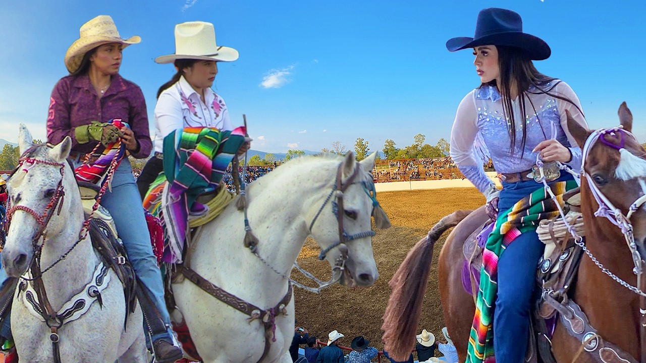 MUJERES VALIENTES VS TOROS BRAVOS BUSCA CABALLOS!! JARIPEO EN CHUCANDIRO MICH 2024 DANIELA RODRIGUEZ