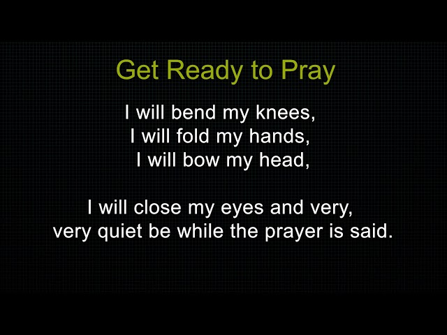 Get Ready to Pray class=