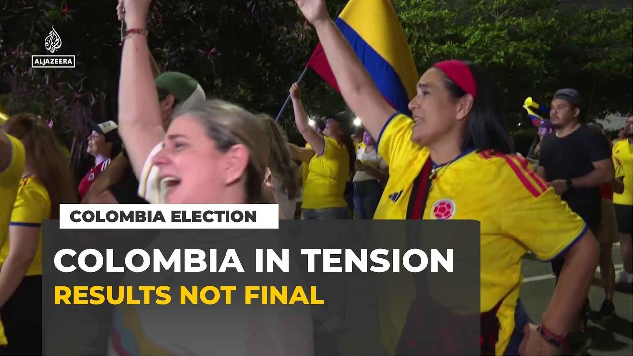 Colombia election: crowds celebrate disputed victory as vote count continues