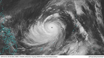 Infrared Satellite Loop Typhoon Tip 1979