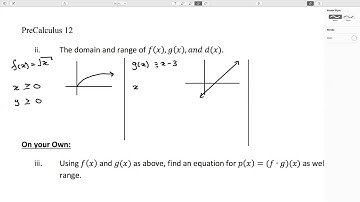 PC12 - 5.2 Combining Functions Algebraically