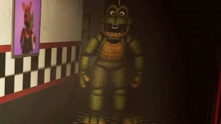 HAPPY FROG IS WATCHING ME AT THE END OF THE HALLWAY.. - FNAF New Nights at Freddys