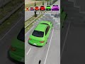 🔥 Big & Tiny BMW 5 vs Massive Wall Challenge! #usa #shorts #bmw #big #small #car #carcrash #games