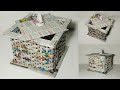 Newspaper crafts /newspaper container/  Loki DIY crafts