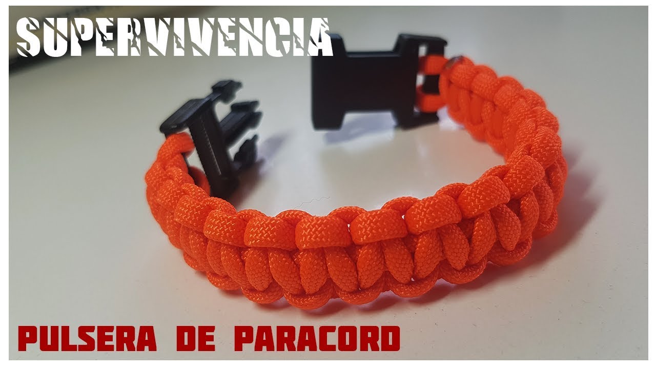 Hacer una Pulsera PARACORD de un solo color 🔴▻PARACORD 550! - YouTube