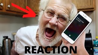 Siri Prank Call to Angry Grandpa Reaction!