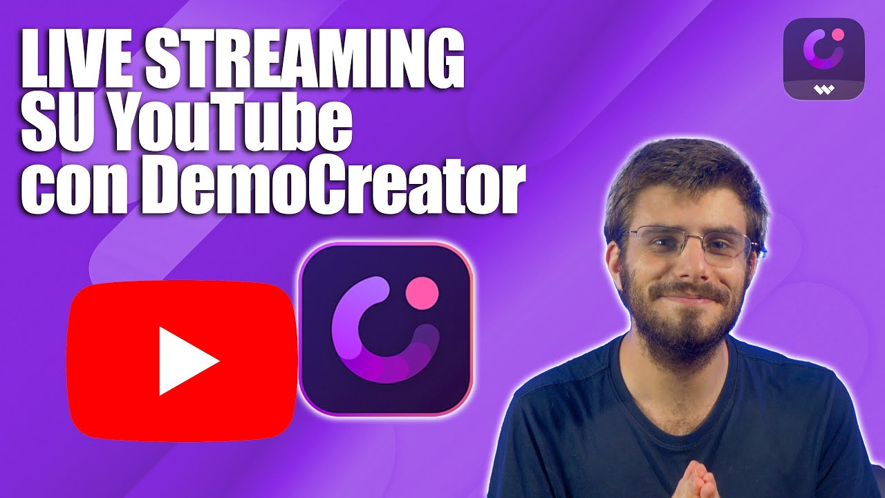 Come usare DemoCreator per fare Dirette Live Streaming su YouTube - YouTube
