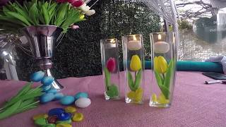 Dekorasyon Fikirleri - Laleli Yüzen Mum - DIY #70