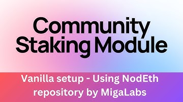 Vanilla setup - community staking module (CSM) by Lido using MigaLabs NodEth repository