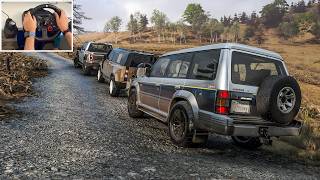 Offroad with Mitsubishi Pajero | Forza Horizon 6 | Steering Wheel Gameplay screenshot 5