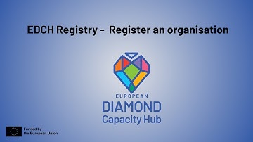 EDCH Registry - Register an organisation