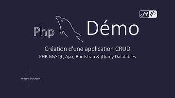 Démo Application CRUD avec PHP, MySQL, Ajax, bootstrap & jQuery Datatables