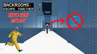 Backrooms escape together any% lvl37 in 2:14.01s solo v14.0+ (WR)