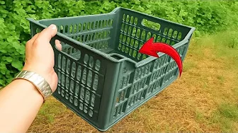 The Greatest Idea Millions of People Don't Know About!! The secret use of plastic fruit crates.