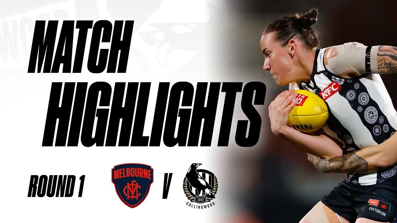 AFLW Highlights Collingwood vs Melbourne YouTube