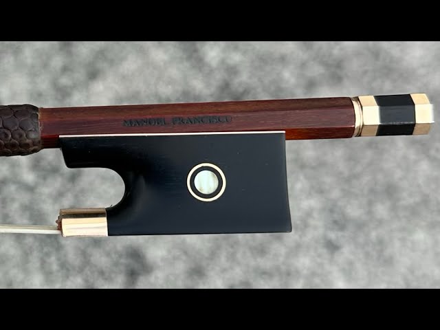 Gold Mounted Manoel Francisco Violin Bow 4/4 - YouTube