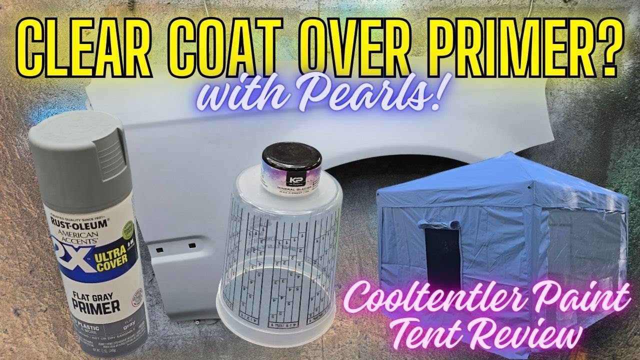CLEAR COAT OVER PRIMER WITH PEARLS RUSTOLEUM PAINT JOB SPRAY OUT AND ...