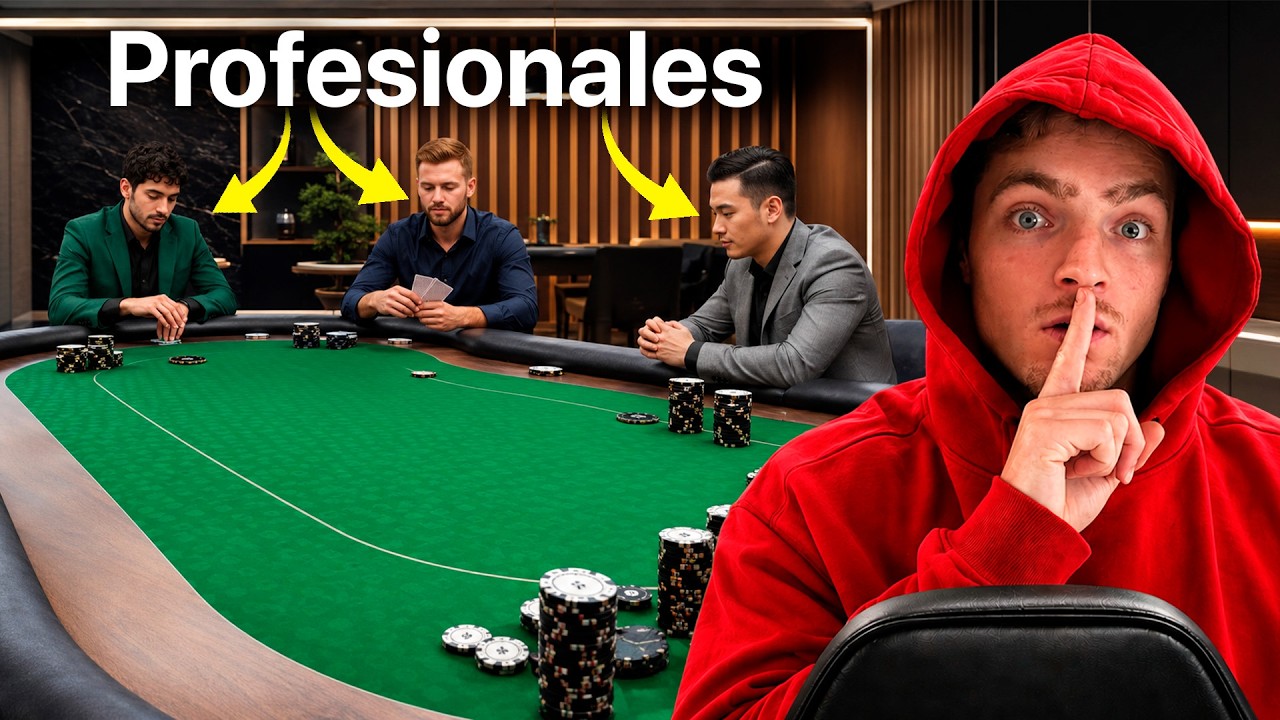 Me Infiltré en Un Torneo De Póker Profesional!
