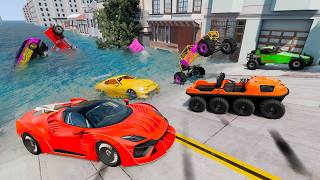 Racing Random Cars in a Flooded City screenshot 5