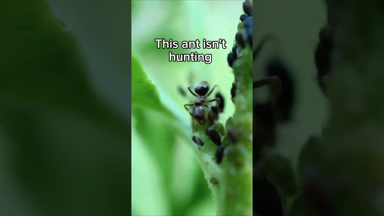 Nature's weirdest secret business deal  #shorts #insects #macrophotography