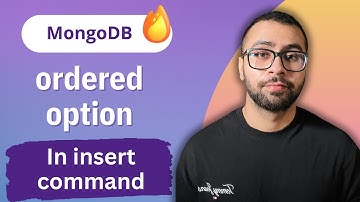 Ordered option in insert command in MongoDB ( In Hindi ) #mongodb