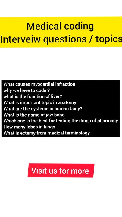 Medical coding interview questions for freshers 2024 #cpc2024 #pharm # ...
